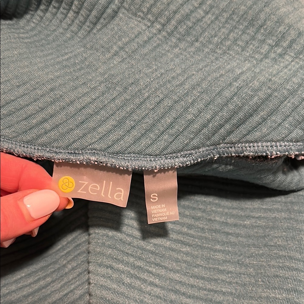 Zella Teal Women's Pullover Sweatshirt - Picture 3 of 4